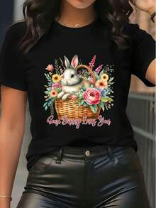 Women T-Shirts - Black - View 1