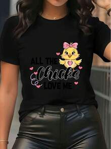 Women T-Shirts - Black - View 6