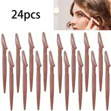 Set Pemangkas Alis 6/15/24pcs, Pemangkas Alis, Pemangkas Gagang Panjang, Pembentuk Alis, Alat Kecantikan untuk Membentuk Alis, Penghapus Kapalan, Pisau Cukur, Pemangkas Alis Presisi, Pisau Cukur Wajah & Leher - MultiWarna - View 12