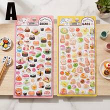 Charming 3D Cartoon Stickers - 3D Gem Crystal Stickers, Suitable For Various Projects, Containing Exquisite Food And Marine Life Designs, Great For Phones, Water Bottles And Laptops - Multiple Colors (style/packaging Random) - View 11