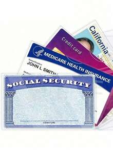 Transparent PVC Waterproof Medical/Credit Card, Business/Social Security Card Protector - Clear Vinyl Plastic Card Sleeve, Suitable For Insurance Card, Social Security Card, Metro Card, Driver's License Or Credit Card - Multicolor - View 3