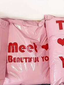 50/20pcs Thickened Wear-Resistant Pink Mailing Bags, Suitable For Clothing Packaging, Shipping Bags, Party Gift Packaging, Birthday Party Gift Packaging, Packaging Bags, Bachelor Party Gift Packaging, Office, Daily Gifting - One Size Fits All - View 2
