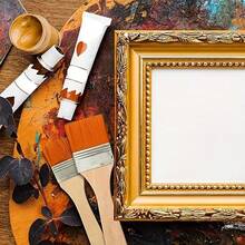 14pcs Professional Paint Brush Set, Small Medium Large, High-Quality Nylon Bristles Wooden Handle Board Brush For Watercolor Oil Acrylic Gouache Wall Painting Home Decor, Back To School Supplies Gift For Students Teachers Artists Painters,1/14Pcs - High-grade Yellow Bristle Brush - View 8