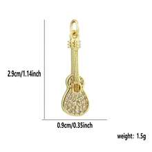 1pc Copper 18 Styles Music Instrument Pendant DIY Bracelet Necklace Earring Jewelry Accessory Charm Suitable For Concert Daily Commute Gift Between Colleagues - Multicolor - View 14