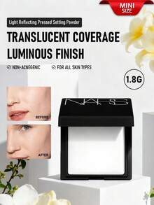 Nars 晶透光感定妆粉，1.8克/0.06盎司 | 透明定妆粉，打造柔滑哑光妆效 | 光感配方，赋予肌肤自然光泽 | 持久控油，防止泛油光 | 丝滑易推开的质地，打造无瑕喷枪妆容 - Mini Crystal Translucent - 查看 1