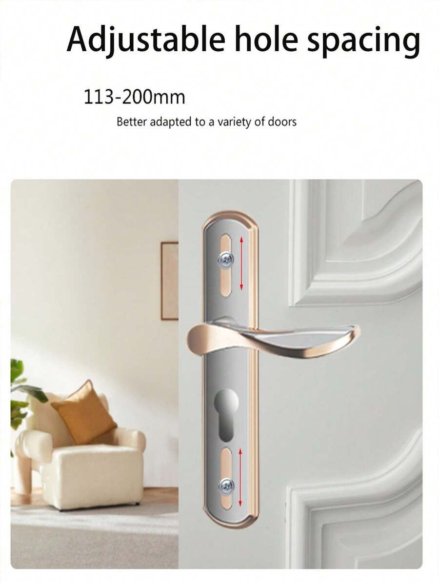 Stainless Steel Silent Lock Silent Stainless Steel Door Lock – A User-Friendly And Secure Design For Bedrooms, Bathrooms, And Interior Doors.Suitable For Bedroom Doors And Ordinary Room Doors; It Is A Universal Type Of Door Handle.