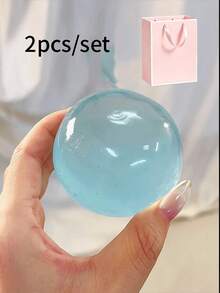 2件/組 白色與粉色禮品袋含椰子油手工擠壓球，白色禮品袋配黑色邊框與緞帶提手，適用於婚禮、零售、派對、生日精品禮品袋 - 多色 - 查看 11