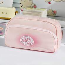 Unique Soufflé Pencil Case, Large Capacity, Student Pencil And Brush Storage Bag, Multi-Functional Zipper Storage Bag - Suitable For School, Office And Travel - Suitable For Students, Professionals, Men And Women Stationery Storage Box - Multicolor - View 3