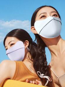 1/3pcs Women's Sun Protection Face Mask, Sunshade Eye Protection, Breathable, Summer Ice Silk Sun Protection Mask, 3D Support, Face Mask - One Size - View 9