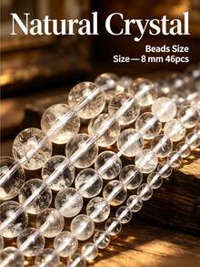 AA Natural Stone White Crystal Quartz High Quality Loose Spacer Beads For Jewelry Making DIY Bracelets Necklace Earrings Accessories For Women Gifts - Beads - View 2