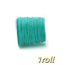 Cuộn dây nylon màu 20m/cuộn - rộng 0.8mm, sợi nylon bện màu sắc rực rỡ đa dạng (trắng, đỏ, hồng, vàng, xanh dương, đen, vàng kim, cầu vồng), lý tưởng để làm đồ trang sức DIY (vòng tay, dây chuyền, móc khóa), vật liệu thủ công cho phụ kiện handmade, xâu hạt & dự án macramé, hoàn hảo cho thủ công mùa xuân/hè, trang trí quà tặng sinh nhật & lễ hội, phong cách đa năng - Dây điện - Xem 23