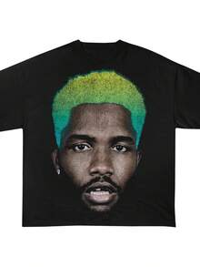Summer Casual Pure Cotton Men's T-Shirt Frank Ocean Blond T-Shirt, Frank Ocean Graphic Tee, Rap Shirt, blond, Frank Unisex T shirt, Concert Shirt, Rap Shirt, Frank Concert T-Shirt 100% Cotton 1PC 180g Teen Girls Teen Shirts Juniors Girl Clothes Teen Tops Kids Girls Clothing Christmas Gift For Kids Happy New Year Gift , Gifts Birthday Gift - Svart - Visa 1