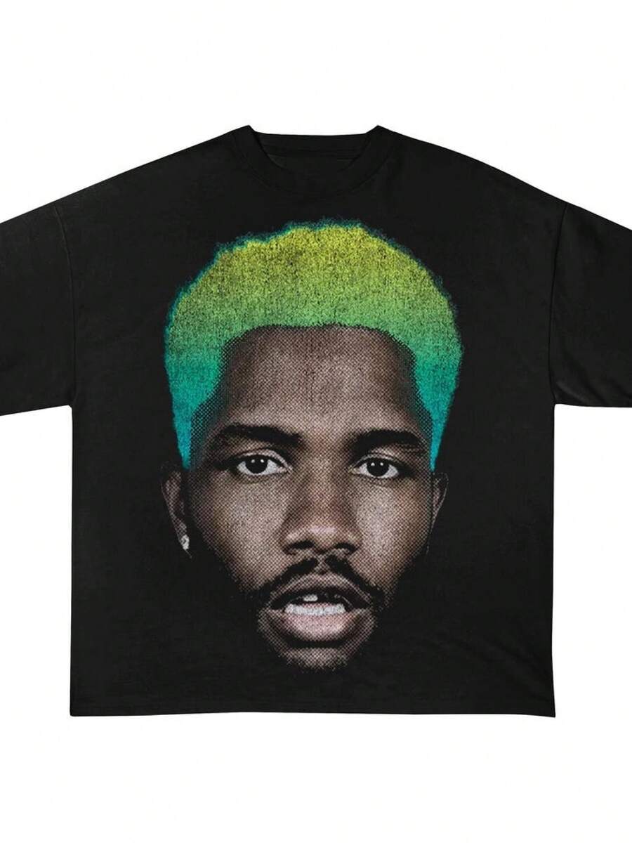 Summer Casual Pure Cotton Men's T-Shirt Frank Ocean Blond T-Shirt, Frank Ocean Graphic Tee, Rap Shirt, blond, Frank Unisex T shirt, Concert Shirt, Rap Shirt, Frank Concert T-Shirt 100% Cotton 1PC 180g Teen Girls Teen Shirts Juniors Girl Clothes Teen Tops Kids Girls Clothing Christmas Gift For Kids Happy New Year Gift , Gifts Birthday Gift - Svart - Visa 1