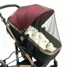 1pc Full Coverage Baby Stroller Mosquito Net, No Installation Required, Anti-Mosquito Cover With Dense Mesh For Baby Stroller - Multicolor - View 10