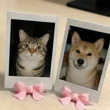 2/4/8pcs 3D Printed Pink Bow Photo Clips, Cute Bow Shaped Clips For Displaying Photos, Notes, Cards Or Warm Messages, Suitable For Creating A Cozy Bedroom Or Living Room Aesthetic Decor - Bow - View 6