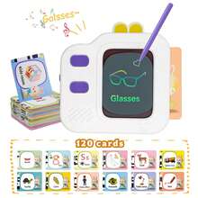 Children's Flashing Card Learning Machine Combining Various Learning Cards, Numbers To Math, Cartoon Letter Cards, A Wonderful Gift - Multicolor - View 9