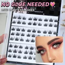 8 Rows Glue-Free 5D Baby Curl Natural Slim Mink Faux Eyelashes - 查看 6