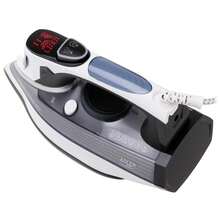 Adler Steam Iron LCD Display Iron 3000W Anodized SWIFT GLIDE Soleplate 11 Fabric Settings Vertical Steam 240g/Min 60g/Min Anti-Drip Anti-Calc 300ml - EU E Type Plug(220-240V) - View 7