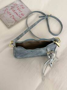 Personalized Korean Style Casual Women's Bag New Minimalist Versatile Shoulder Crossbody Bag - Blue - View 4