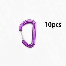 5pcs/10pcs Carabiner Paduan Aluminium Berkualitas Tinggi Baru, Klip Pegas Cor 6D, Klip Ransel, Klip Botol Air, Klip Gantungan Kunci, Cincin D Lepas Cepat 3D - MultiWarna - View 18