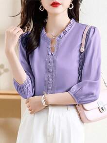 Women Lightweight Cardigans - Apricot - View 8