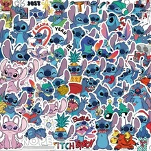 50pcs Stitch Stickers, Stitch Party Favors, Stitch Cartoon Stickers, Lilo Stickers, Waterproof Stickers, Suitable For Books, Journals, Phone Cases, Laptops, Tablets, Water Bottles, Etc., Perfect For Holidays, Birthday Gifts Or Reward Stickers, Gift Decoration - Multicolor - View 1