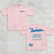 2026 New Drake THE ICEMAN Vintage Unisex T-Shirt, Limited Stock.180g Cotton Y2K Rap Graphic T-Shirt, Music Fan Gift For Daily & Concert - 粉色 - 查看 1