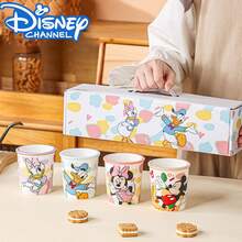 Disney Mickey Minnie Donald Daisy 4pcs Ceramic Mug Set, Cute Cartoon Coffee Cups With Gift Box, Ramadan Eid Gift Idea, Heat-Resistant Tea Water Milk Daily Water Cups - Multicolor - View 2