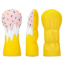 1pc Colorful Ice Cream Pattern Golf Club Head Covers - Stylish Design - Suitable For Men Women Golfers - Ideal Outdoor Golf Protective Accessory - Multicolor - View 4