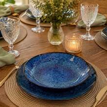 Set Of 6 Shallow Ceramic Plates, 29cm, Alleanza Sophisticated. - ALBANIA - View 1