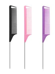 4pcs Plastic Hair Combs, Suitable For Thick/Curly/Fine/Long/Short Hair, Unisex, Ideal For Salon And Home Use. Magnetic Wrist Strap, Iron Suction Cup Hair Clip, Sewing Supplies, Metal Hair Clip Styling Tool Comb, Anti-Static Hair Comb, Hair Styling Tool, Hair Accessories. - Multicolor - View 16