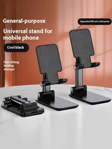1pc Adjustable Height Phone Stand, Desktop Live Streaming Video Photography Tool, Multi-Functional Universal Desktop Holder - Multicolor - View 6