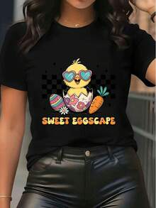 Women T-Shirts - Black - View 1