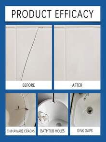 JAYSUING Tile Repair Kit Home Grout Ceramic Marble Sealing Repair AB Glue Set, Suitable For Repairing Bathtubs, Toilets, Vases And Other Ceramic And Porcelain Products, Gift For Family And Friends - A - View 9