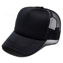 1 buah Topi Baseball Jala Bernapas, Desain Unisex yang Dapat Diatur, Ringan dan Cocok untuk Aktivitas Luar Ruangan. Topi Kasual Multifungsi untuk Musim Semi, Musim Panas, dan Musim Gugur, Ideal untuk Perjalanan, Jalan-jalan, atau Pesta Pantai. - Hitam - View 8