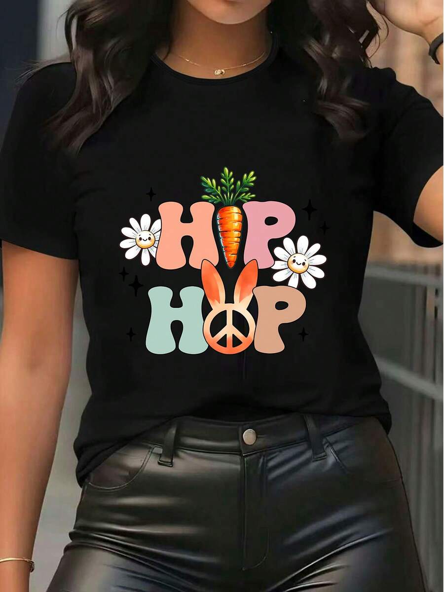 Women T-Shirts - Black - View 1