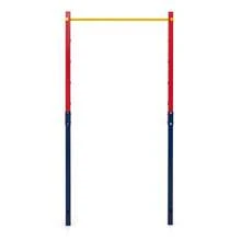 Metal Pull Up Bar In-Ground Pull Up Bar Station 5 Adjustable Heights For Park School Workout - Red - View 10
