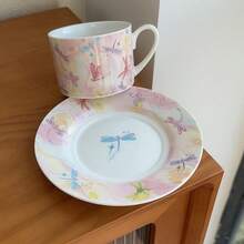 Dongguan Xinyongying Hardware Products Co., Ltd. 陶瓷咖啡杯碟套組，適合下午茶與早餐，耐熱。陶瓷咖啡杯碟套組，下午茶壺，奢華咖啡茶具套組，高美感咖啡餐具 - 彩色 - 查看 29