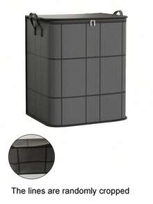 1pc Black, Thick Large Storage Bag - Made Of High-Strength, Tear-Resistant Woven Fabric; Strong Stitching, Dustproof And Moisture-Proof; Foldable And Stackable; Perfect For Travel, Moving, And Bedroom Storage. A Great Home Organization Helper, Space-Saving And Practical. - Multicolor - View 11