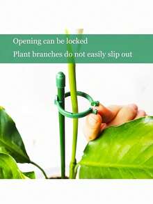 5/10 piezas Estacas de soporte para plantas con clips, varas de soporte para orquídeas, adecuadas para tomates en maceta, rosas, flores, postes de soporte para plantas de jardín, uso interior y exterior, adecuadas para el jardín - Varios estilos - Ver 5