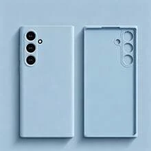 VRNOEI 適用於 Galaxy S26 Ultra 升級手機殼，相容於 Galaxy S25 S24 S22 S21 S23 Ultra Plus S26+ S25+ S24+ S22+ S21+ S23+ 5G 防震後蓋配件，亦適用於 iPhone 11 12 13 14 15 16 17 Pro Max - 淺藍色 - 查看 10