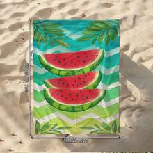 1 pieza/24pcs Toalla de playa con estampado de sandía y naranja a rayas, manta de playa de microfibra extragrande, toalla de baño súper absorbente, adecuada para viajes, piscina, buceo, surf, yoga, camping, múltiples tamaños, accesorios de playa, aplicable para playa, piscina, viajes, camping, yoga - fruta - Ver 25