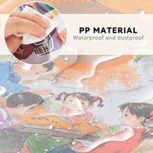 10 piezas de fundas transparentes de PP para libros, película protectora ultra delgada y ligera impermeable, protector de libros duradero para estudiantes escolares - transparente - Ver 5