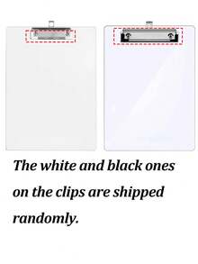 Transparent Plastic Clipboard Set With Low Clips, Suitable For Small Notepads, Ideal For Teachers, Students And Office Workers - Multicolor - View 10