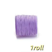 Cuộn dây nylon màu 20m/cuộn - rộng 0.8mm, sợi nylon bện màu sắc rực rỡ đa dạng (trắng, đỏ, hồng, vàng, xanh dương, đen, vàng kim, cầu vồng), lý tưởng để làm đồ trang sức DIY (vòng tay, dây chuyền, móc khóa), vật liệu thủ công cho phụ kiện handmade, xâu hạt & dự án macramé, hoàn hảo cho thủ công mùa xuân/hè, trang trí quà tặng sinh nhật & lễ hội, phong cách đa năng - Dây điện - Xem 18