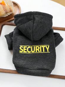 1件寵物衣服，狗/貓服飾，舒適運動衫系列適用於小型犬和幼犬，春季/秋季，黃色 SECURITY+ 素色運動衫 - 灰燼灰 - 灰色 - 查看 3