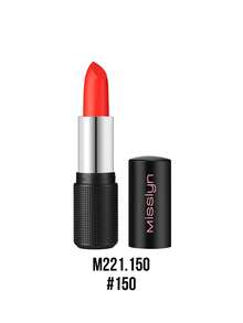 MISSLYN 1pc Mattastic Lipstick, Rich Pigment, Long-Wear Lip Color, Silky Smooth Lightweight Formula, Soft Matte Finish, Buildable Lip Makeup, High Pigment, Long-Wear, Smooth Creamy Texture, Lightweight, Buildable Color, Deep Red Tones, Goth Makeup - #150 Cherry Blaze - View 9