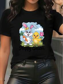 Women T-Shirts - Black - View 6