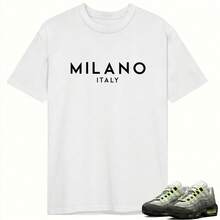 Unisex T-Shirt, 100% Cotton, Regular Fit, With Graphic Print, Short Sleeves, Casual Style, Summer Streetwear, Urban Style, Printed Top, Vintage Fashion, Soft And Breathable. - 軍綠色 - 查看 2