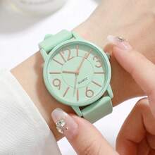 BERGCOZ Women's Round Quartz Watch, Minimalist Elegant Design, Suitable As Gift For Girlfriend, Friend, Mother, Best Holiday Present - V367 - View 8